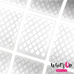 Diamond Pattern Stencils, 2 ark, (24 stk) Whats Up Nails